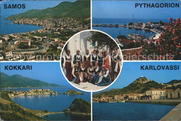 Samos Griechenland Panorama Pythagorion Karlovassi Kokkari