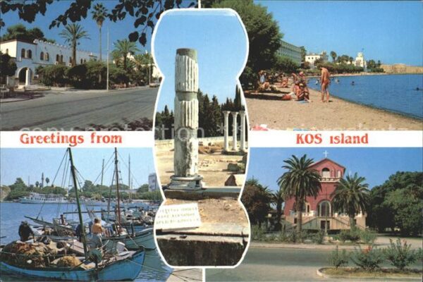 Kos Cos Teilansicht Tempel Ruine Antike Kirche
