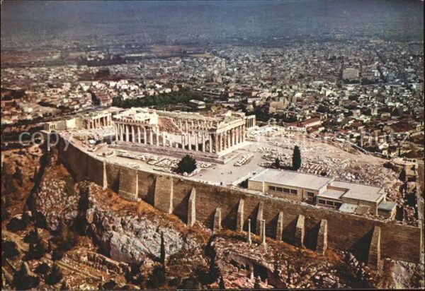 Athens Athen Akropolis Tempel Ruine Antike Fliegerau
