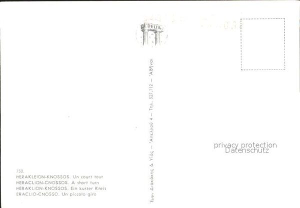 Knossos Cnosse Kreta Teilansicht mit Kirche Palast Tempel Ru – Bild 2