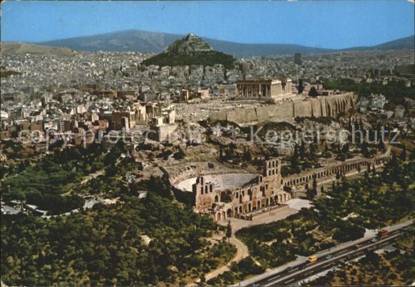 Athenes Athen Akropolis Tempel Ruine Antike Fliegerau