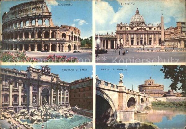 Rom Roma Colosseo S. Pietro Castel S. Angelo Fon