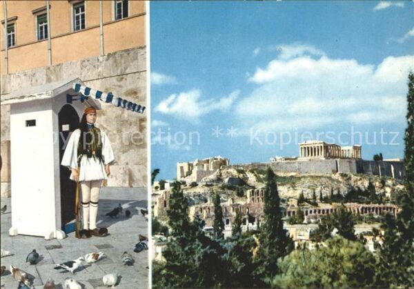 Athenes Athen Garde Royal Akropolis Tempel Ruine Anti