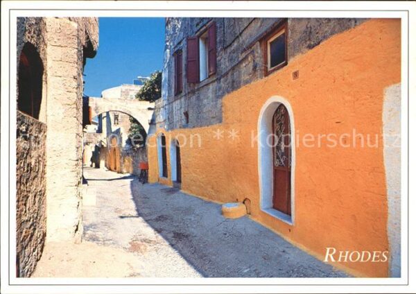 Rhodes Rhodos Greece Malerischer Winkel