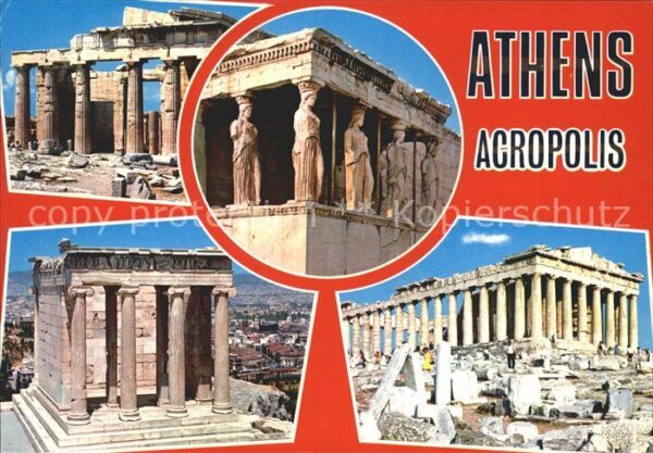 Athenes Athen Akropolis Parthenon Caryatides Tempel R