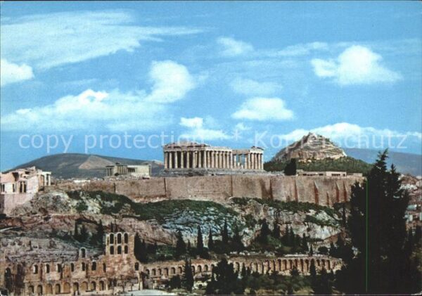 Athenes Athen Akropolis Tempel Ruine Antike und Lykab