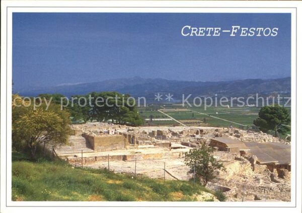 Kreta Crete Ausgrabungsstätte Palastanlage Festos