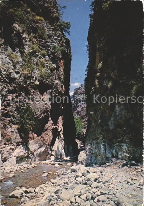 Canea Chania Schlucht von Samaria