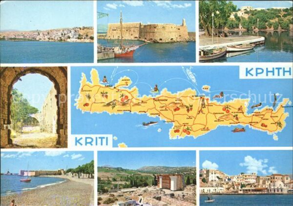 Kriti Teilansichten Festung Torbogen Strand R