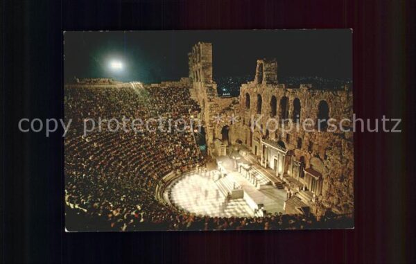 Athenes Athen Odeon des Herodes Atticus antikes Theat