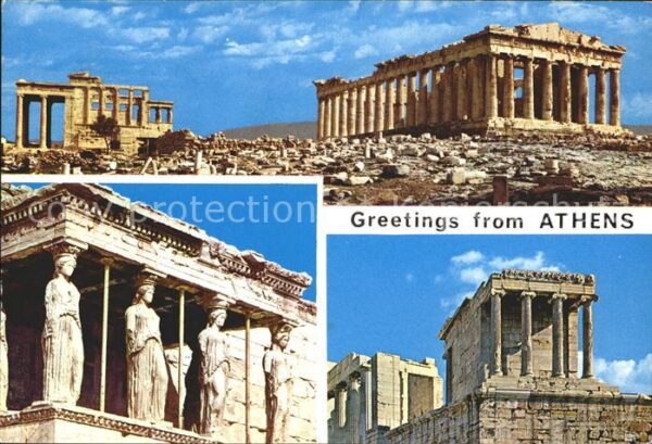 Athenes Athen Akropolis Parthenon Caryatiden Tempel R