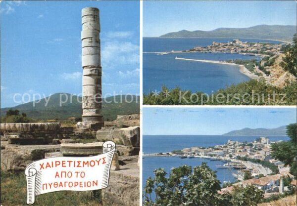 Pythagorio Tempel von Hera Heraion Panorama