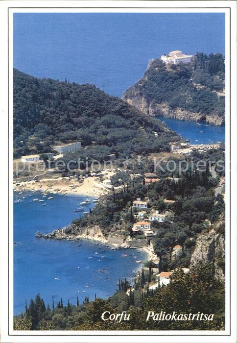 Paleokastritsa Korfu Panorama Bucht
