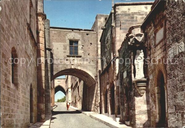 Rhodos Rhodes Aegaeis Rittergasse