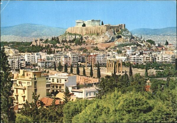 Athen Griechenland Ansicht Akropolis Hüggel Arditos