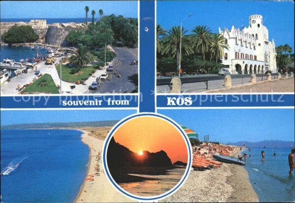 Kos Cos Strand Promenade Regierung Palast