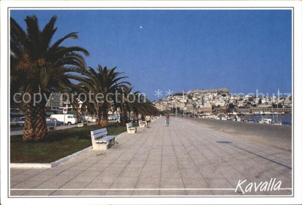 Kavala Cavala Promenade Hafen