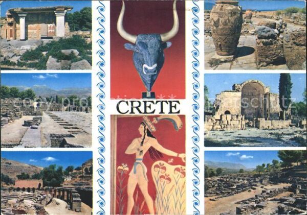 Kreta Crete Ruine Mosaik