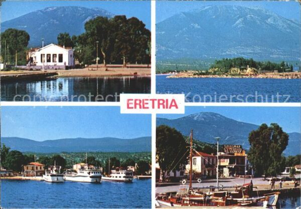 Eretria Evia Hafen Segelboot Fähre