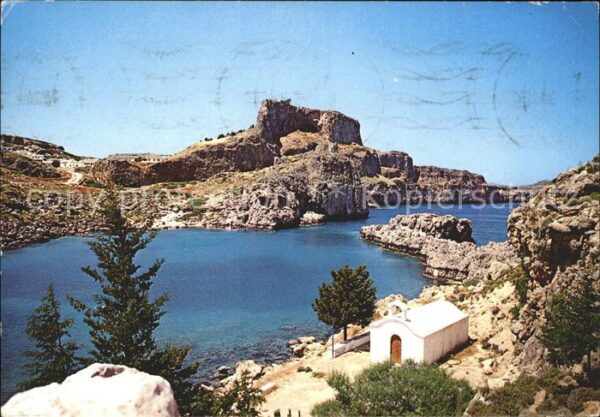 Rhodos Rhodes Aegaeis Lindos St. Pauls Hafen