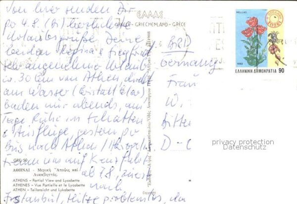 Athen Griechenland Teilansicht Lykabette – Bild 2