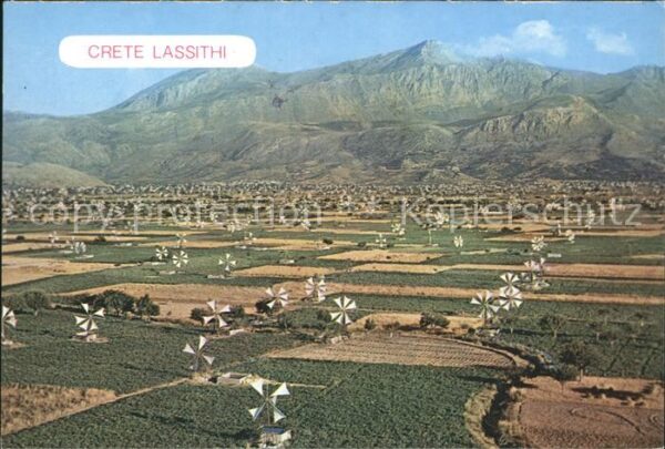 Kreta Crete Lassithi Bewässerungsmühlen