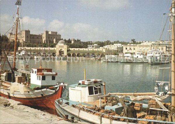 Rhodos Rhodes Aegaeis Hafen Palast