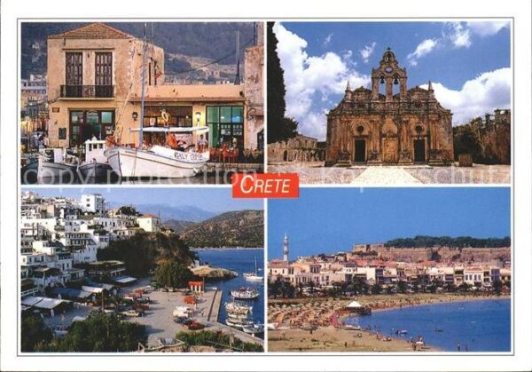 Kreta Crete Kirche Strand Hafen