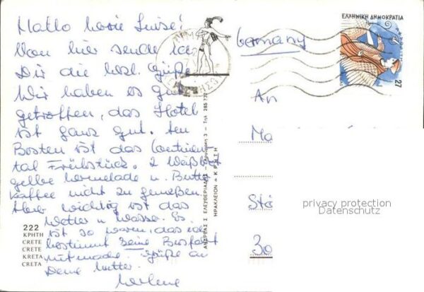 Kreta Crete Kphth Nationaltracht Esel – Bild 2