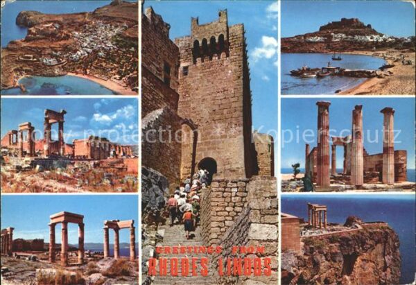 Rhodos Rhodes Aegaeis Ruine Lindos