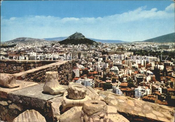 Athen Griechenland Teilansicht Lykabette