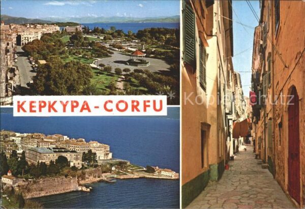 Kepkypa Corfu Fliegeraufnahme Strassenansicht Teilans