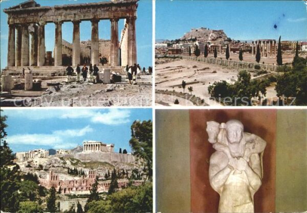 Athen Griechenland Akropolis Kalbträger