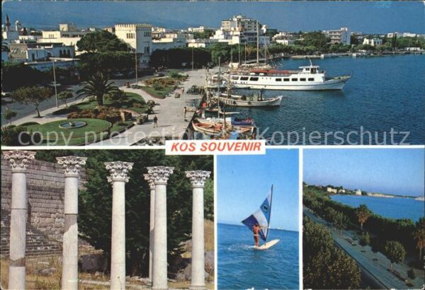 Kos Cos Hafen Ruine Segelboot