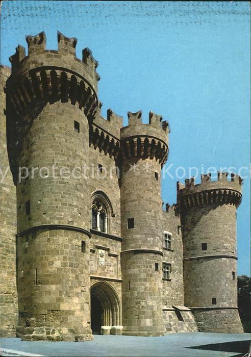 Rhodos Rhodes Aegaeis Eingang Grosmeister Schloss