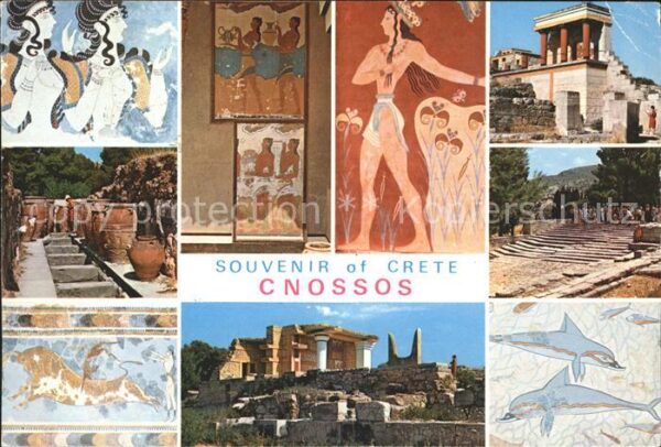 Cnosse Knossos Kreta Ruine Mosaik