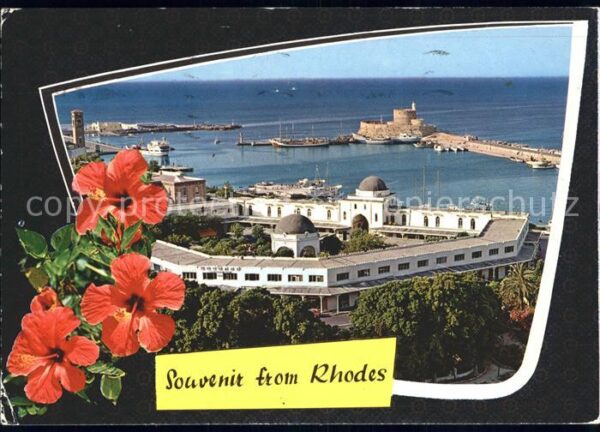 Rhodos Rhodes Aegaeis Blumen Burg