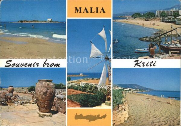 Malia Kriti Strand Vase Boote