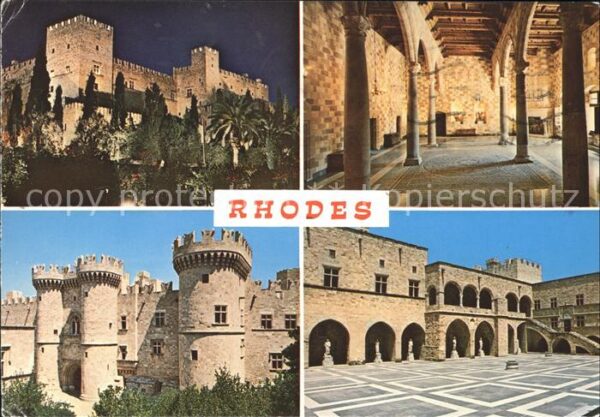 Rhodos Rhodes Aegaeis Palast Ritter