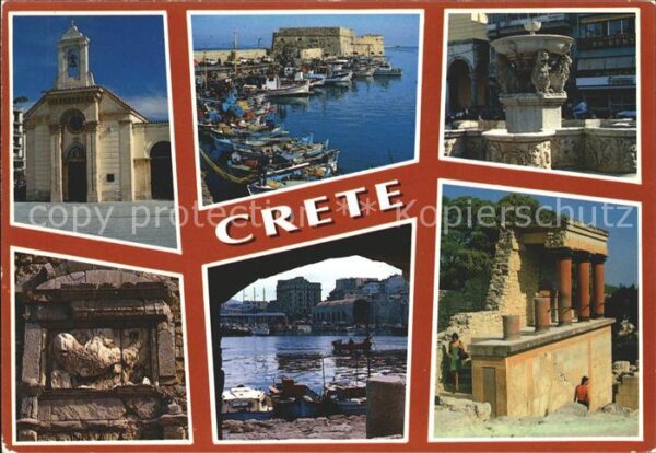 Kreta Crete Kirche Hafen Brunnen Ruine