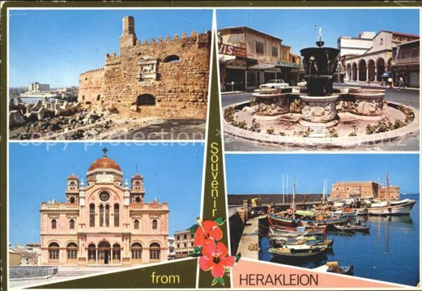 Heraklion Iraklio Kandia Brunnen Hafen Ruine