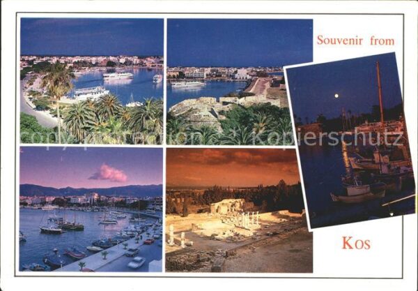 Kos Cos Hafen Fähre Ruine