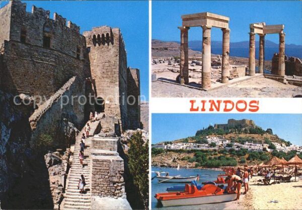 Lindos Lindo Ruine Strand
