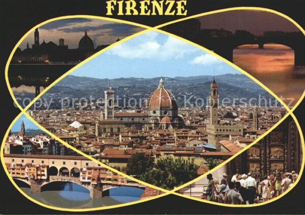 Firenze Florenz Teilansichten Brücke