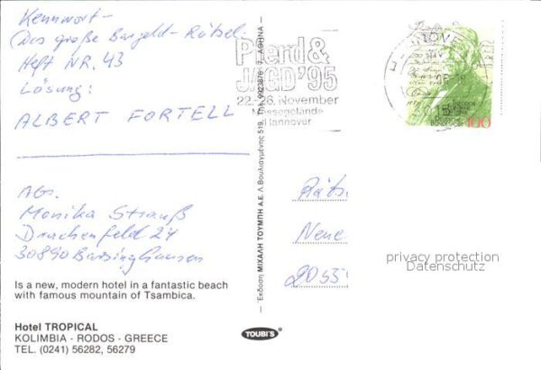 Rhodos Rhodes Aegaeis Hotel Tropical Kolimbia – Bild 2