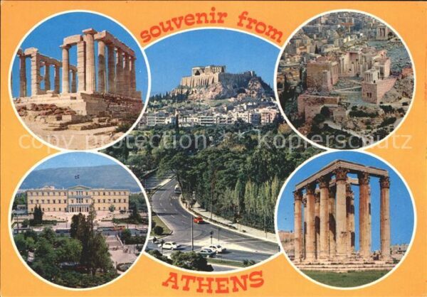 Athen Griechenland Akropolis Ruine Teilansichten