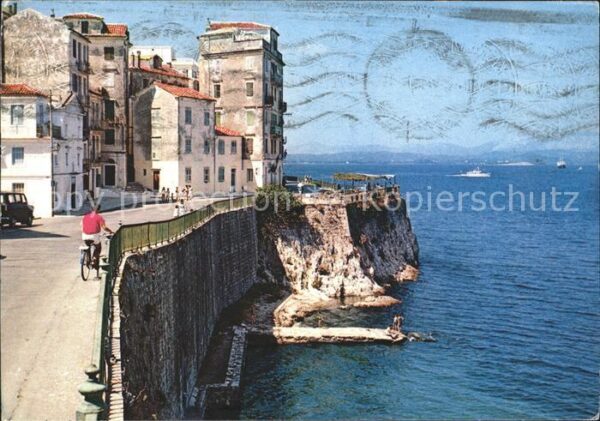 Corfu Korfu Hafendämme
