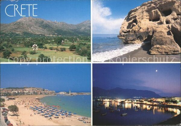 Kreta Crete Strand Bucht Windmühle