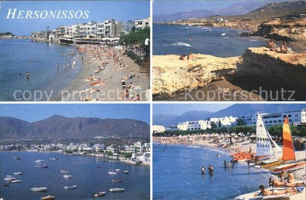 Hersonissou Limenas Chersonisou Strand Segelbote Boote