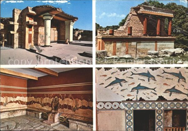 Cnossos Kreta Ruine Mosaik